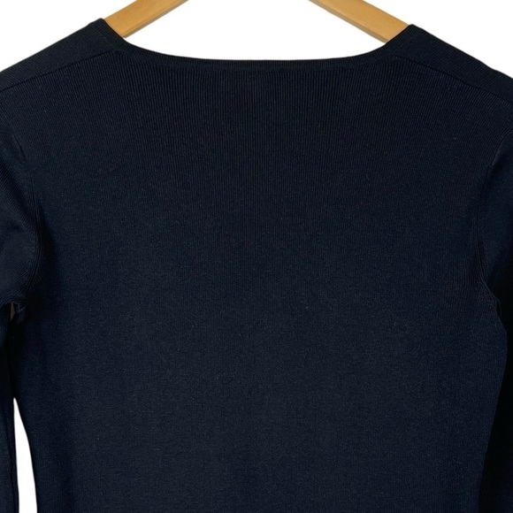 Chico’s Silk Blend V-Neck Sweater Black Size 0 (S) 54% Silk - Picture 5 of 9